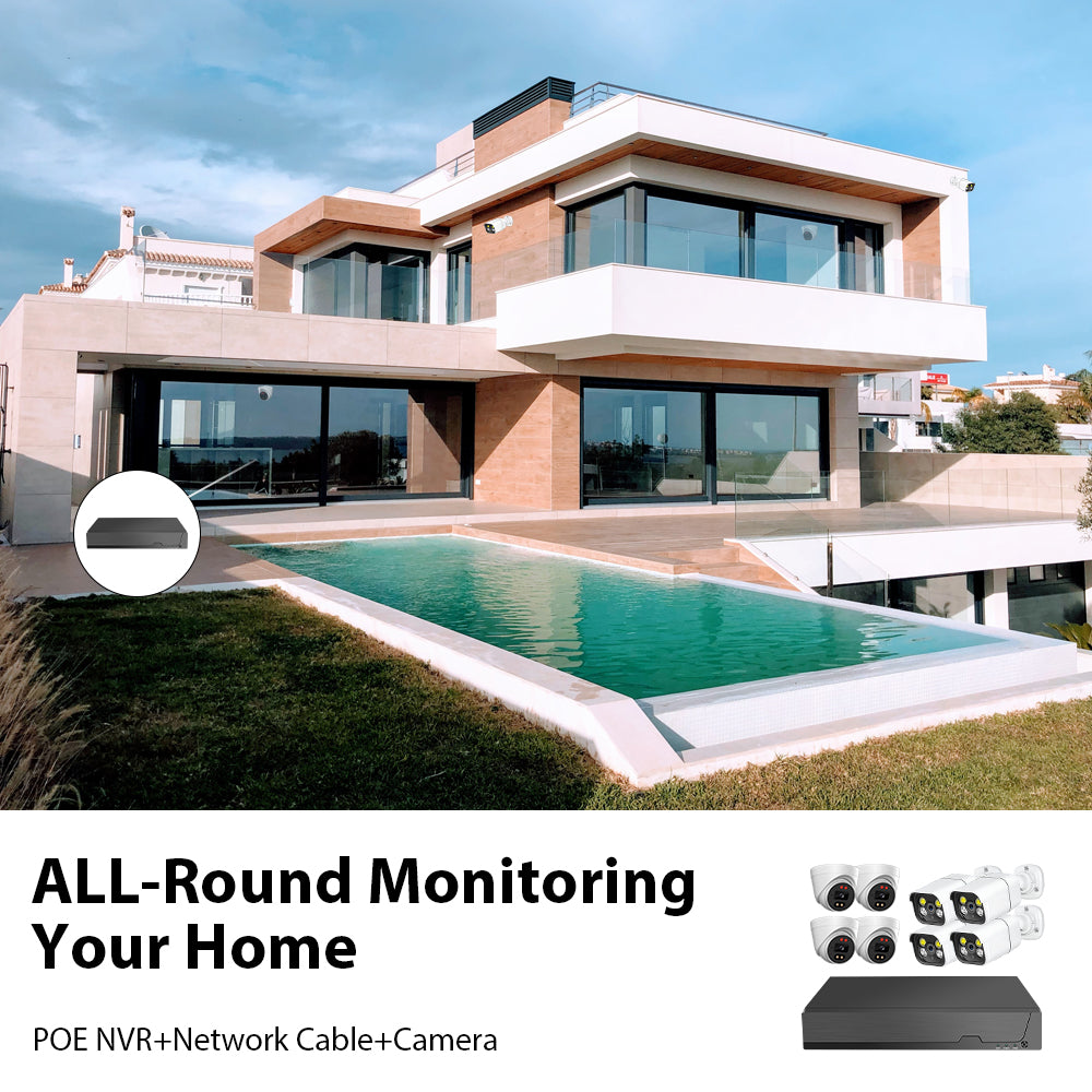 8CH IP POE CAMERA KIT