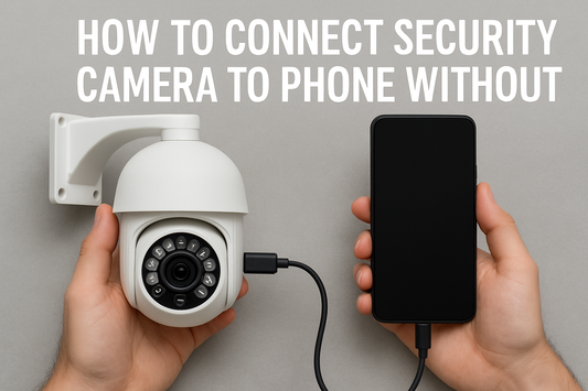 How to connect security cameras to phone without wifi
