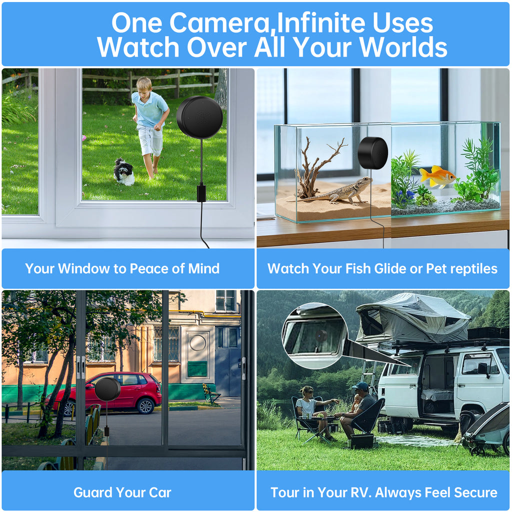 AI Connected W'911 Call Integrated Chatgpt Wifi Pet Vehicle Alert Window Camera
