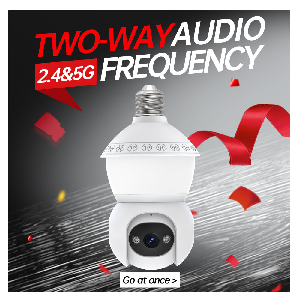 3MP AJcloud 1 Pack E27 Light Bulb PTZ AJCloud WiFi Indoor Network Security Camera