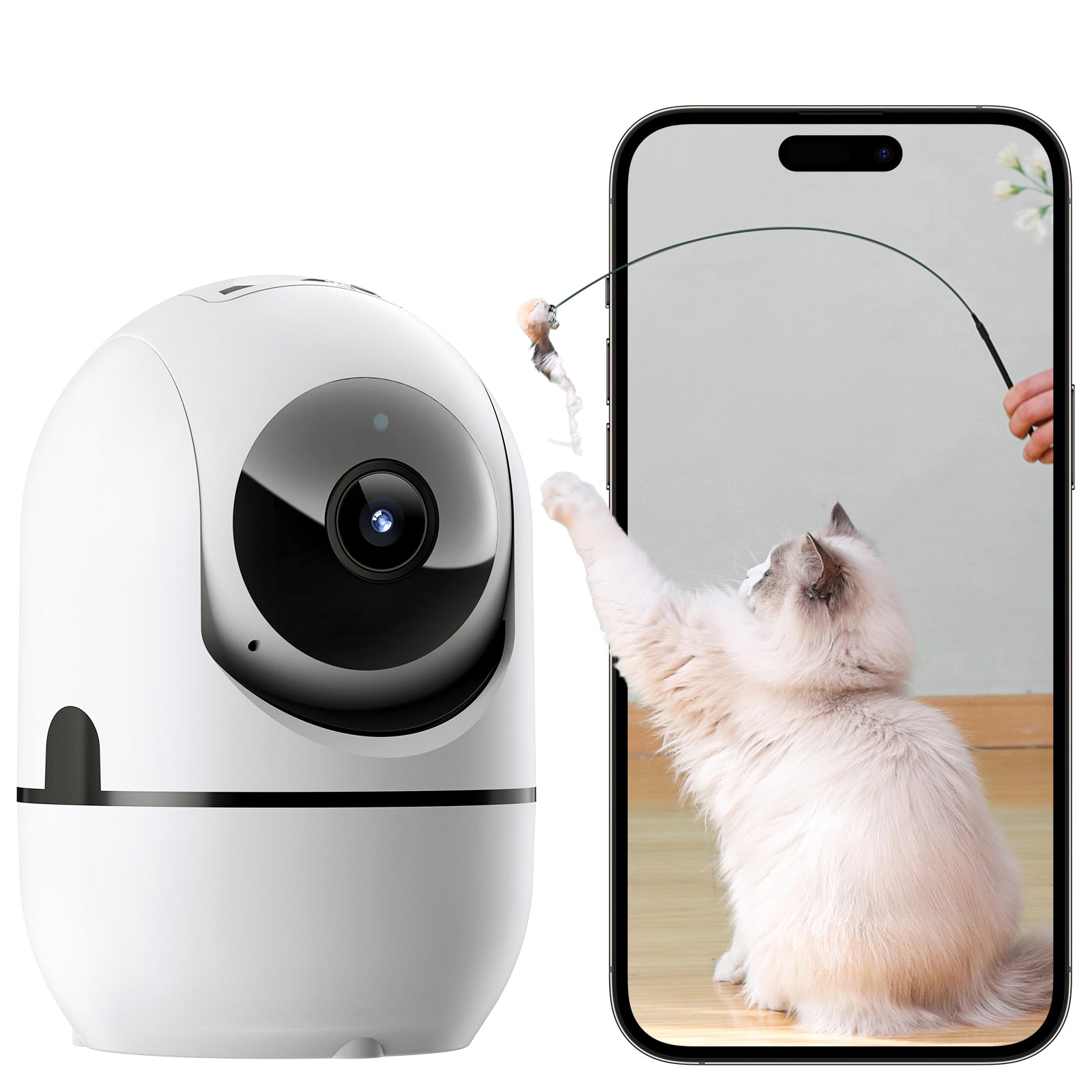 AI 2MP PTZ WiFi Indoor Baby Monitor Network Security Camera