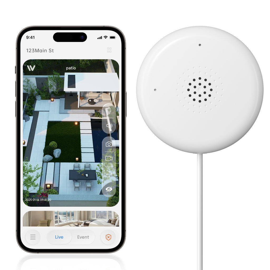 AI Connected W'911 Call Advanced AI Description Notification Integrated Chatgpt Wifi Pet Vehicle Alert Window Camera