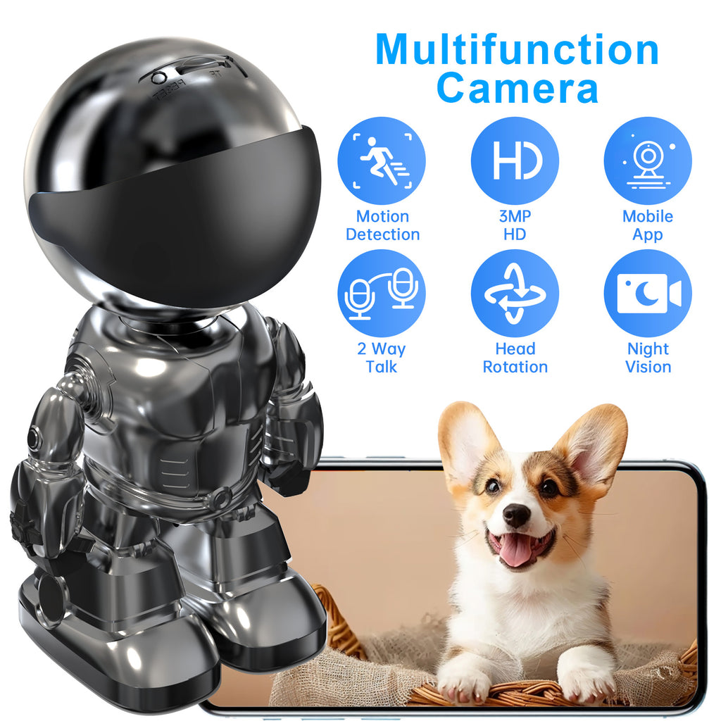 3MP WIFI Robot Network Baby Monitor Remote Control Home Security Camera