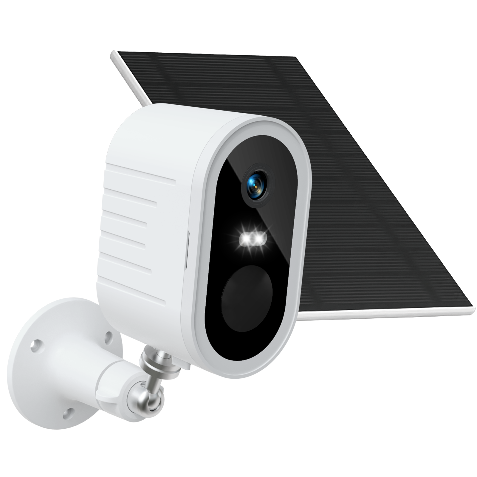 Hot Sale white 4MP WiFi Rechargeable Battery Security Outdoor Camera with Solar Panel