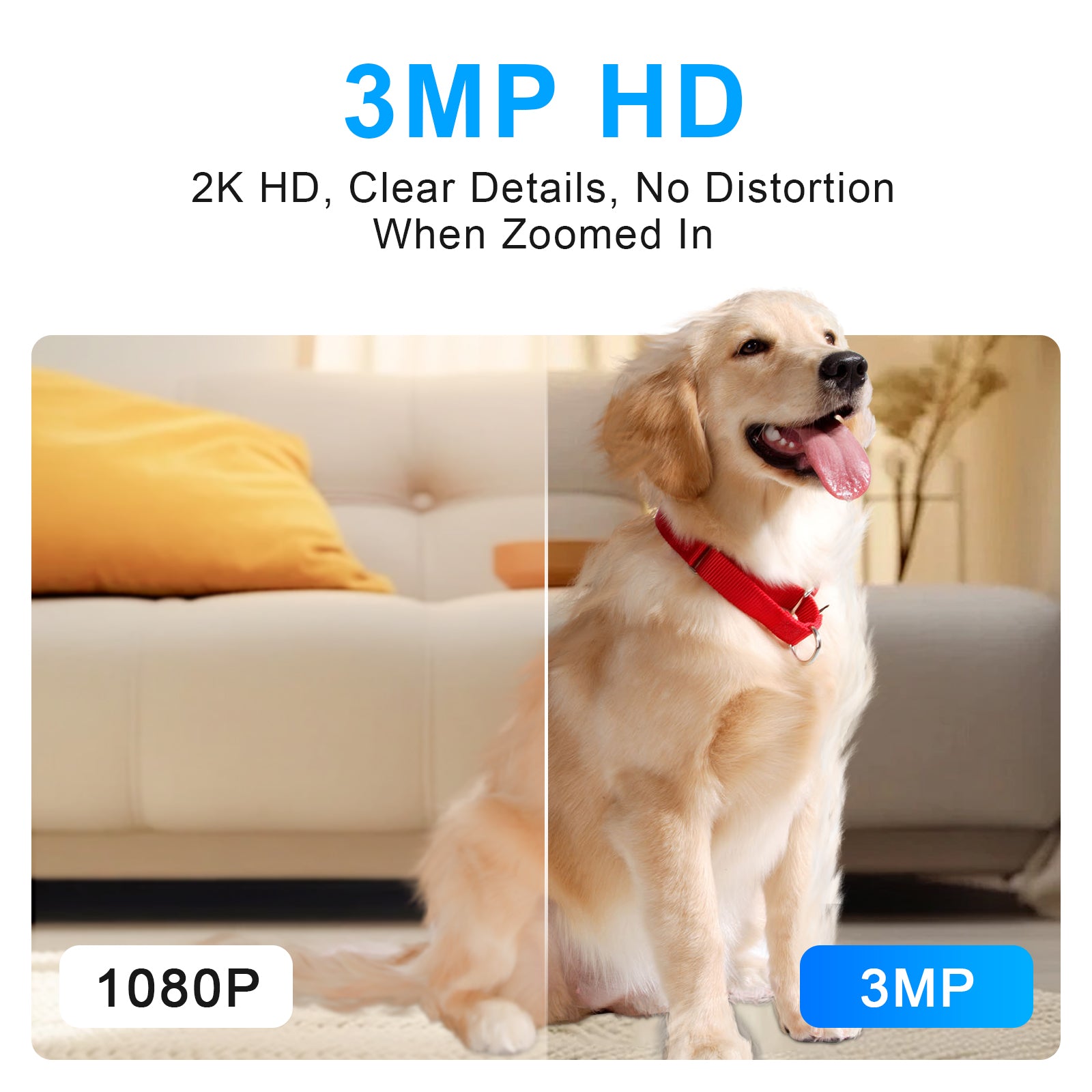 3MP WIFI Robot Network Baby Monitor Remote Control Home Security Camera