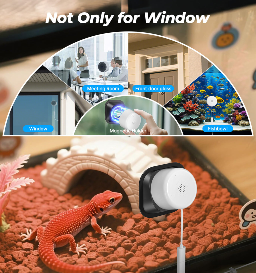 W3 Window Camera 3MP Window Camera WiFi Indoor Home Security Motion Detection Two-Way A ...