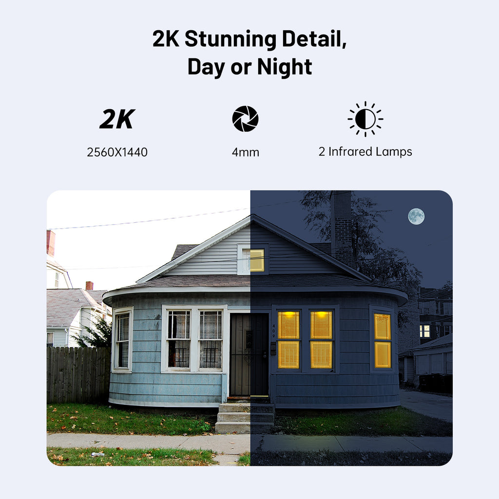 4MP WiFi Rechargeable Battery Security Outdoor and Indoor Camera