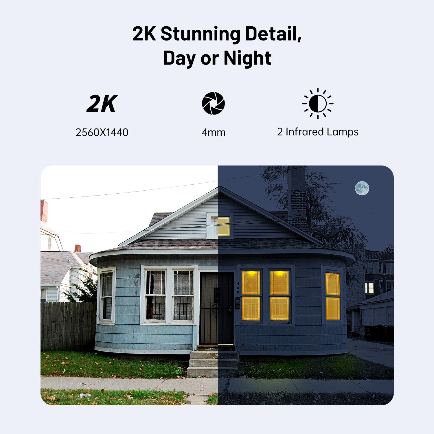 4MP WiFi Rechargeable Battery Security Outdoor and Indoor Camera