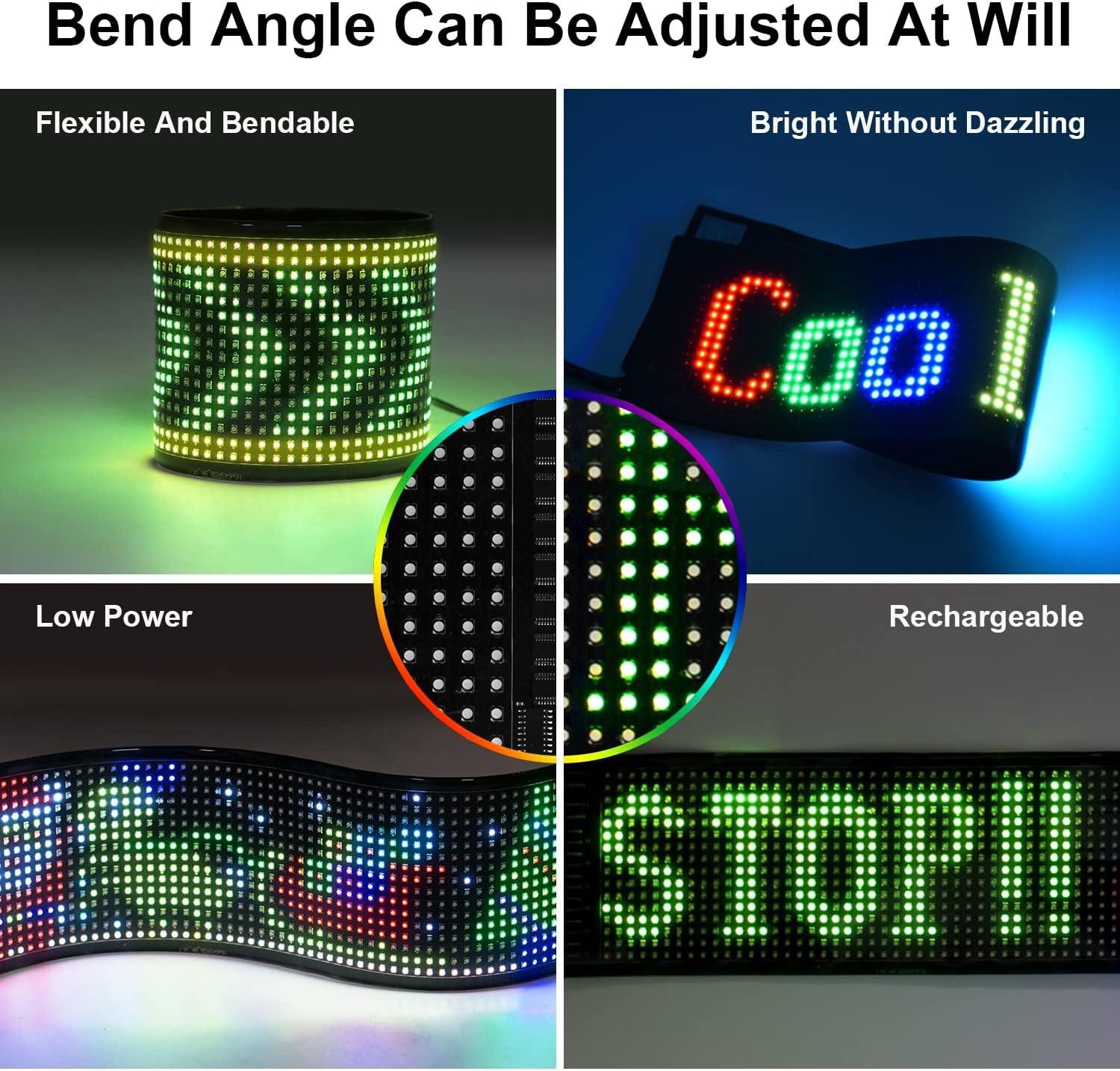 Big Promotion Customizable LED Advertisement Sign for Store, Car, Bar, Hotel with Programmable Text & Animations with Bluetooth Control