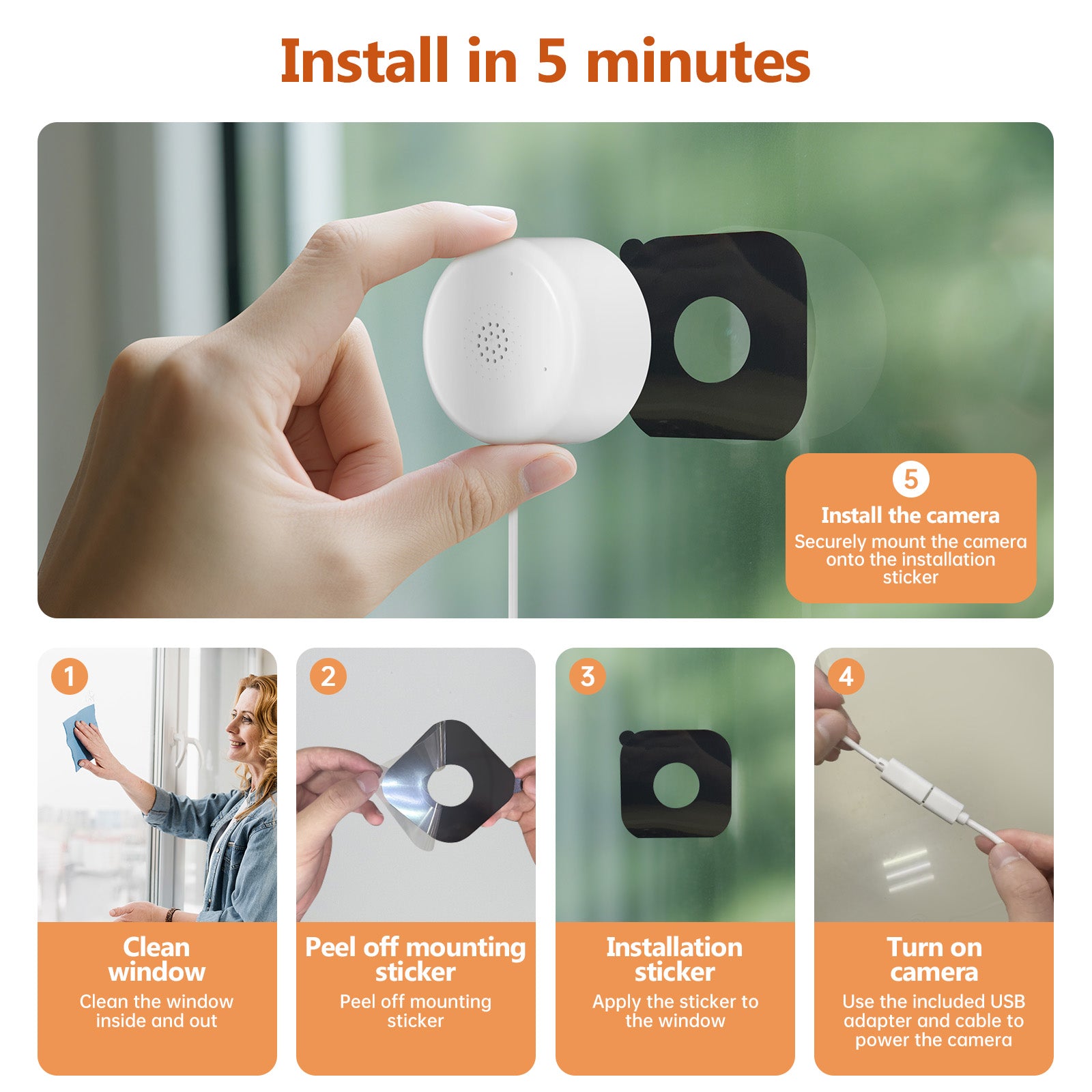 AI Connected W'911 Call Advanced AI Description Notification Integrated Chatgpt Wifi Pet Vehicle Alert Window Camera