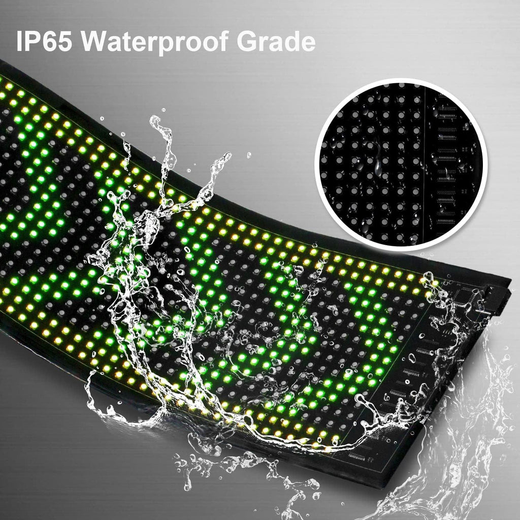 Big Promotion Customizable LED Advertisement Sign for Store, Car, Bar, Hotel with Programmable Text & Animations with Bluetooth Control