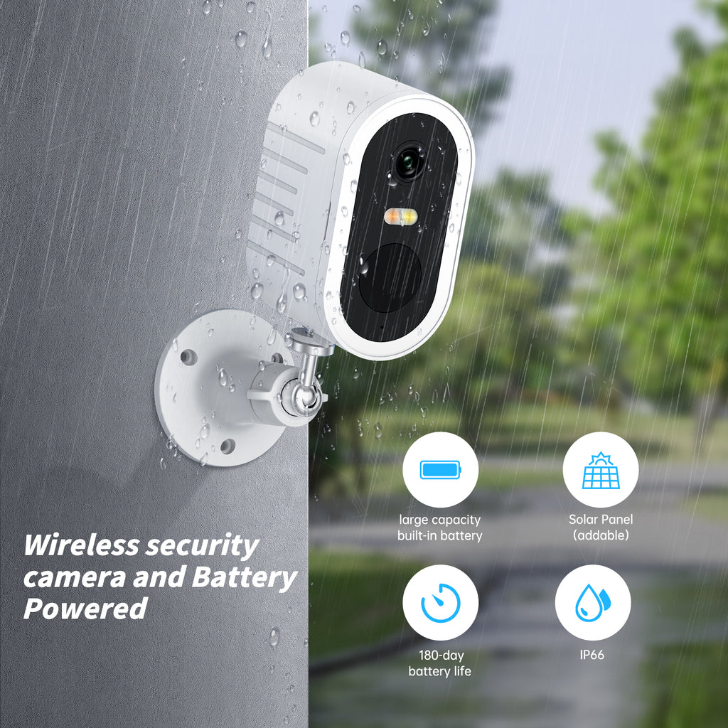 4MP WiFi Rechargeable Battery Security Outdoor and Indoor Camera