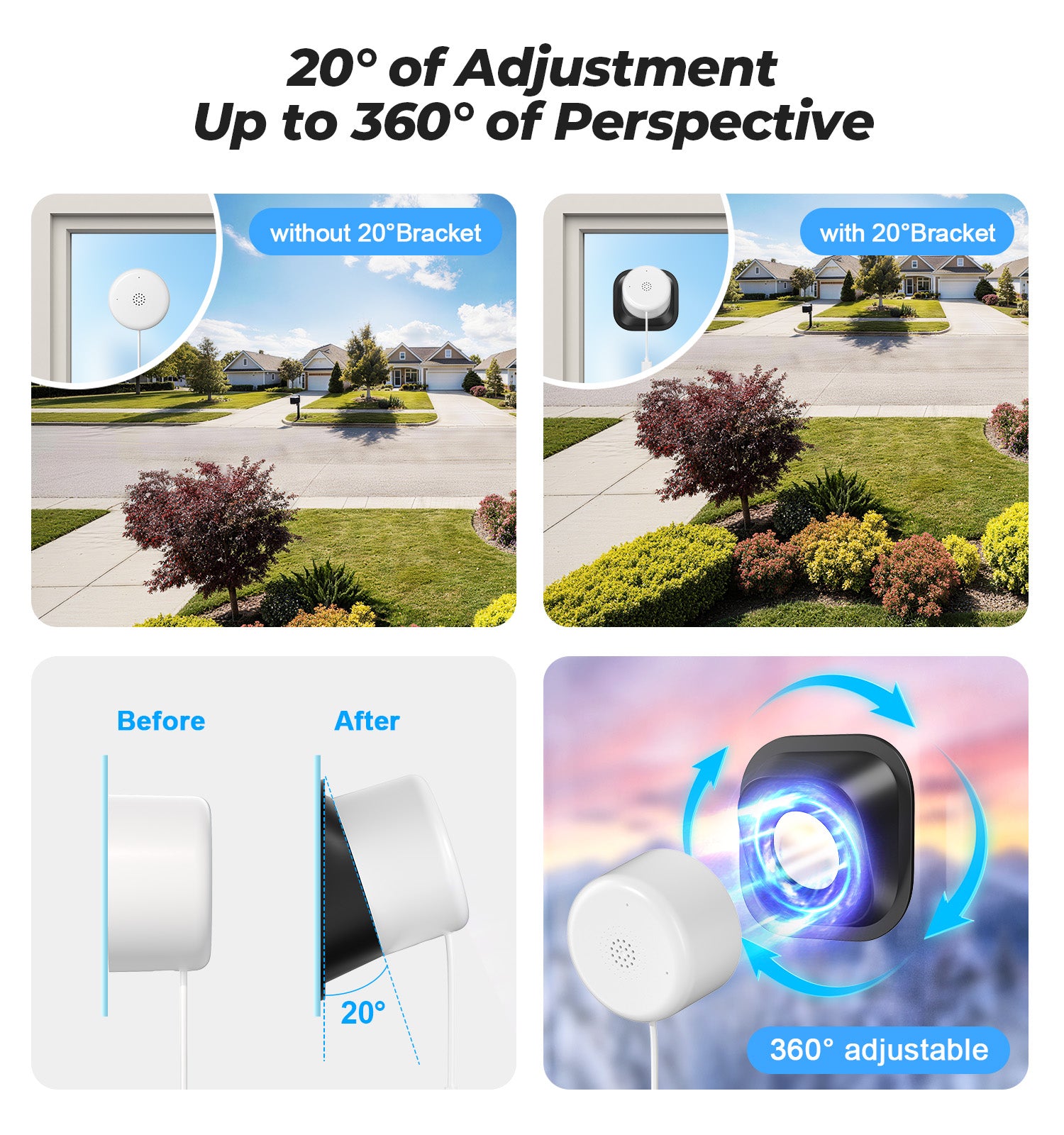 3MP Window Camera WiFi Indoor Home Security Motion Detection Two-Way Audio Camera
