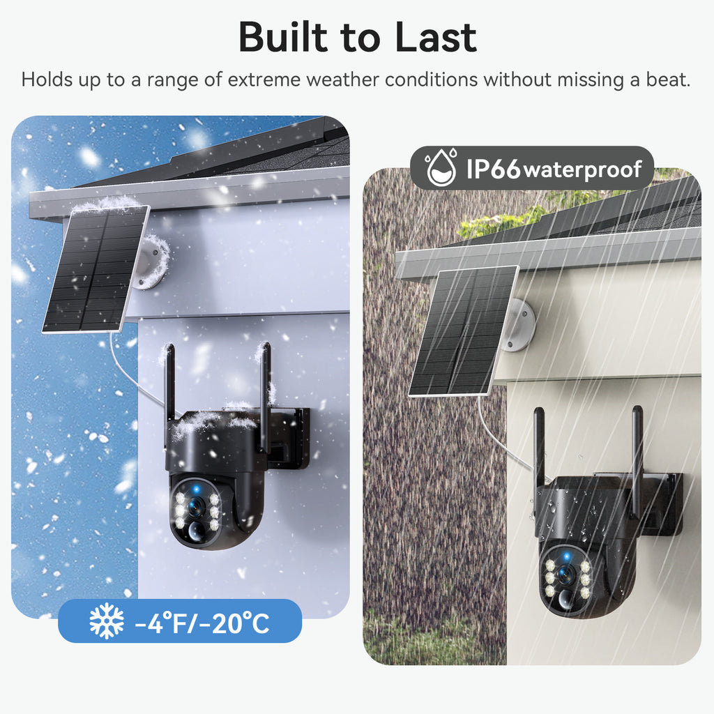 4G Salar Camera Rechargeable Battery PTZ Security Outdoor Camera 4MP