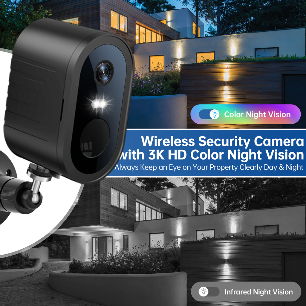 Hot Sale 3MP AJcloud WiFi Rechargeable Battery Security Outdoor Camera with Solar Panel