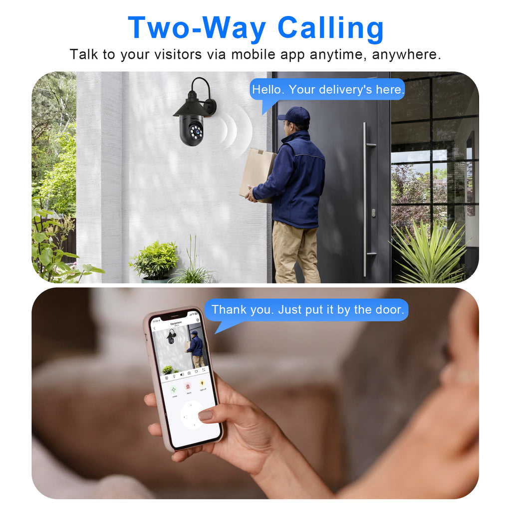 3MP AJcloud 1 Pack E27 Light Bulb Black PTZ WiFi Indoor Network Security Camera