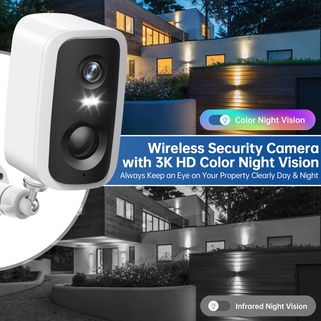 4MP WiFi Rechargeable Battery Security Outdoor Camera