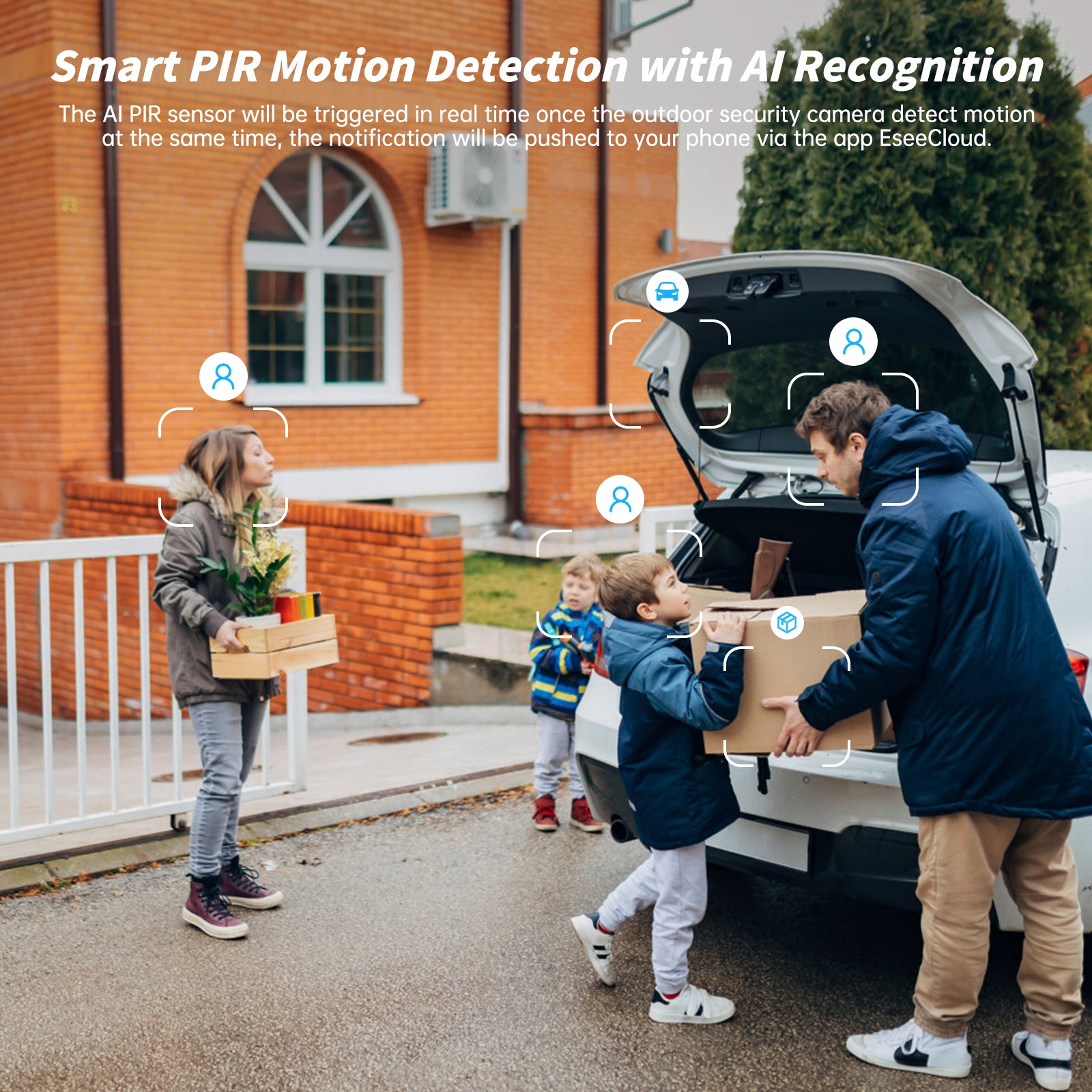 4MP WiFi Rechargeable Battery Security Outdoor and Indoor Camera