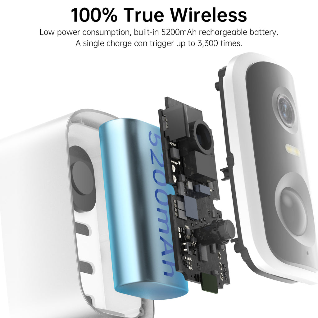 4MP WiFi Rechargeable Battery Security Outdoor Camera