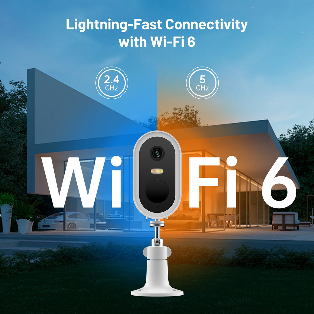 Hot Sale white 4MP WiFi Rechargeable Battery Security Outdoor Camera with Solar Panel