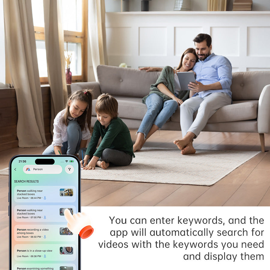 AI 3MP Lollipop Shape Window Cam WiFi Baby Monitor Pet Cam Wifi AI Smart Camera