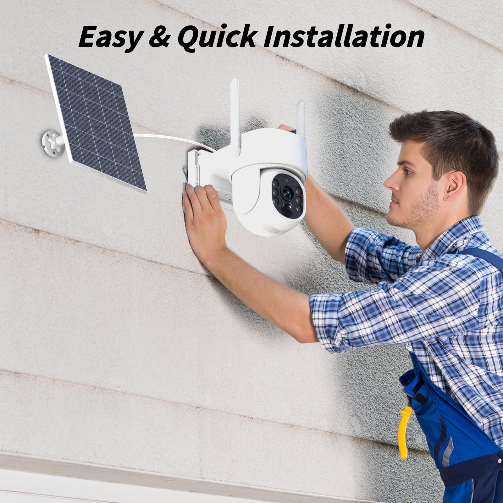 4G Rechargeable Battery PTZ Security Outdoor Camera 4MP with Solar Panel