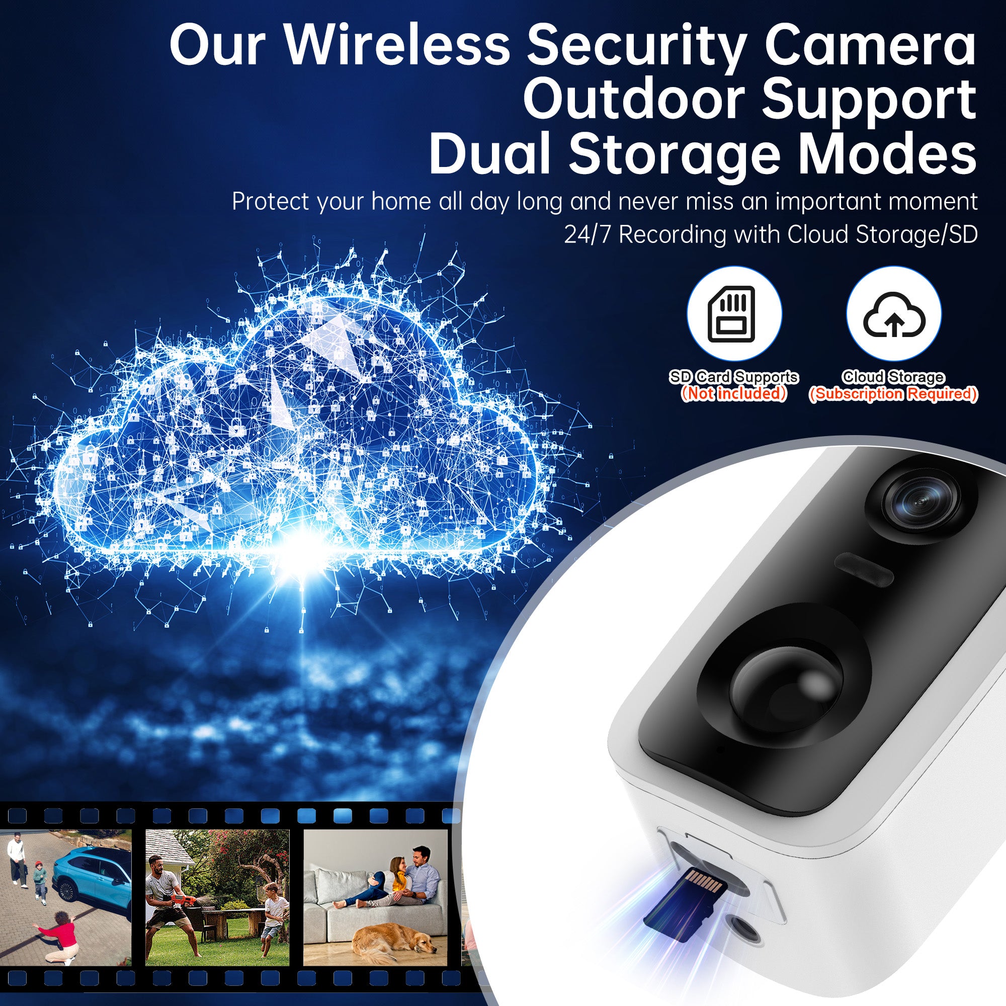 4MP WiFi Rechargeable Battery Security Outdoor Camera