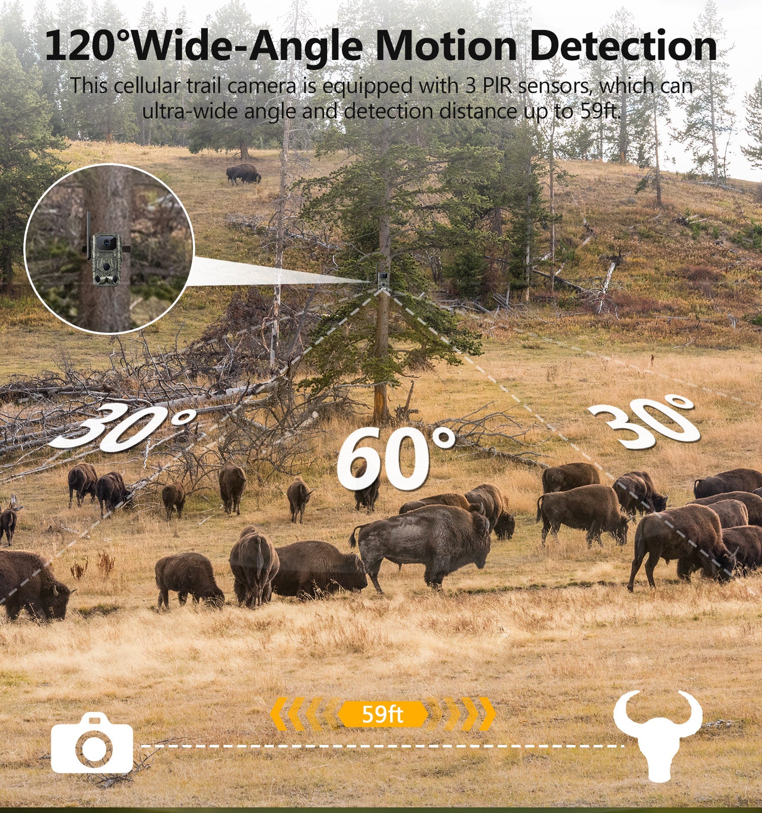 4G LTE GPS Hunting Outdoor Trail Camera Wide Angle 4MP Camouflage Wildlife Deer Monitoring Solar Hunt Camera