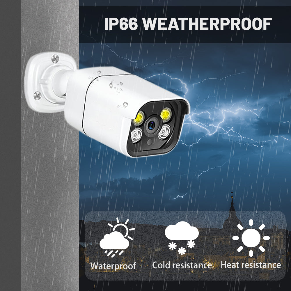 4CH 2K IP POE CAMERA KIT with 1TB HDD