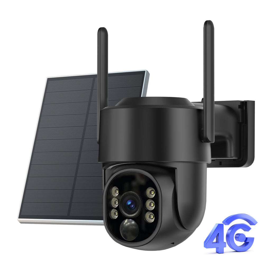 4G Salar Camera Rechargeable Battery PTZ Security Outdoor Camera 4MP