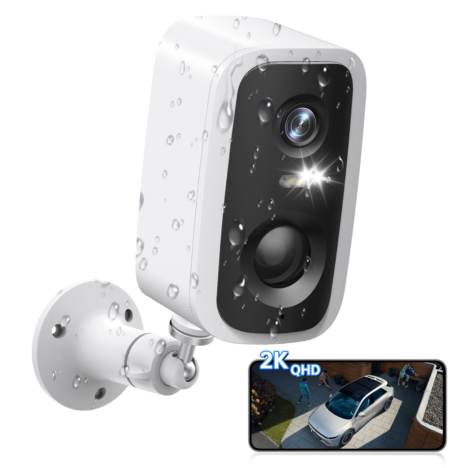 4MP WiFi Rechargeable Battery Security Outdoor Camera